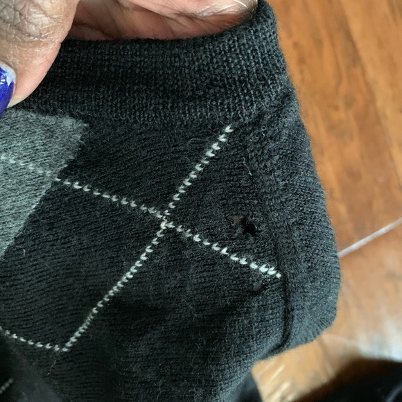 Mens Merona Black Wool Sweater - Picture 9 of 15